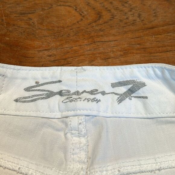 Seven7 shorts white denim 4 - Picture 5 of 10